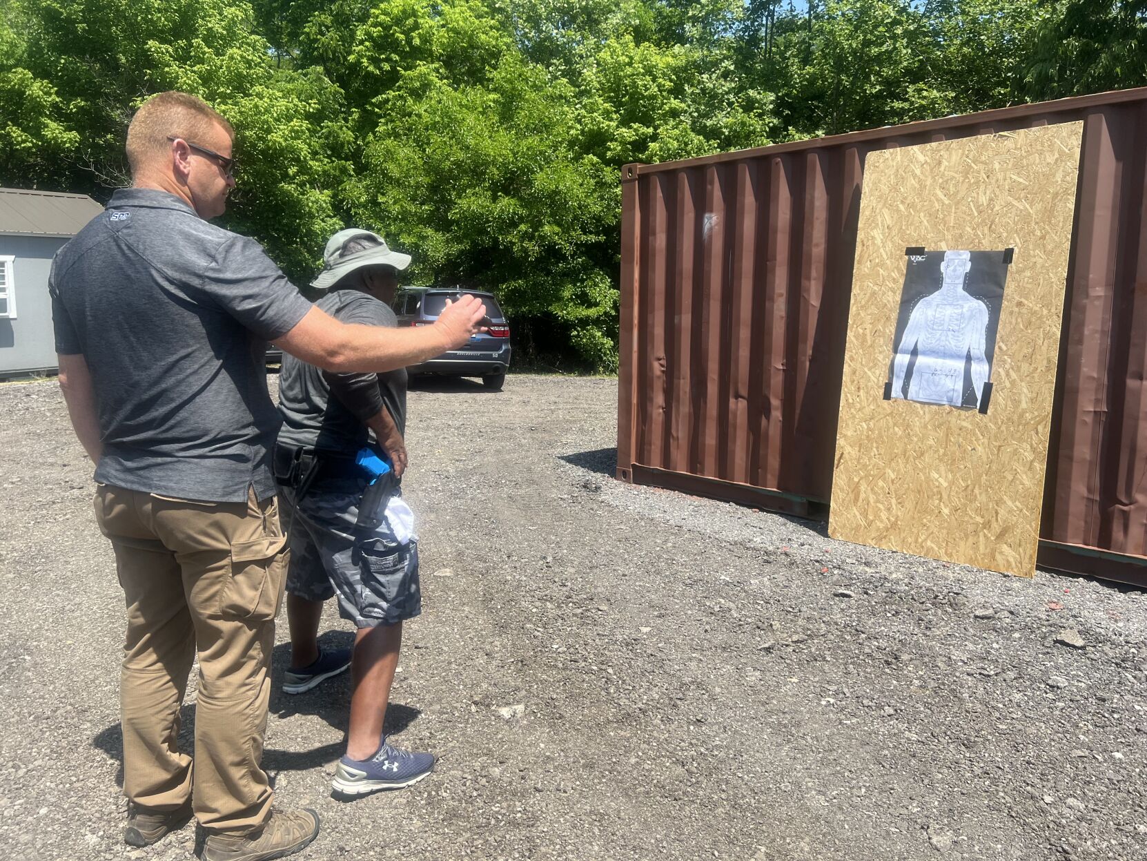 Shelbyville Police coaches citizens through police training during Citizens Day